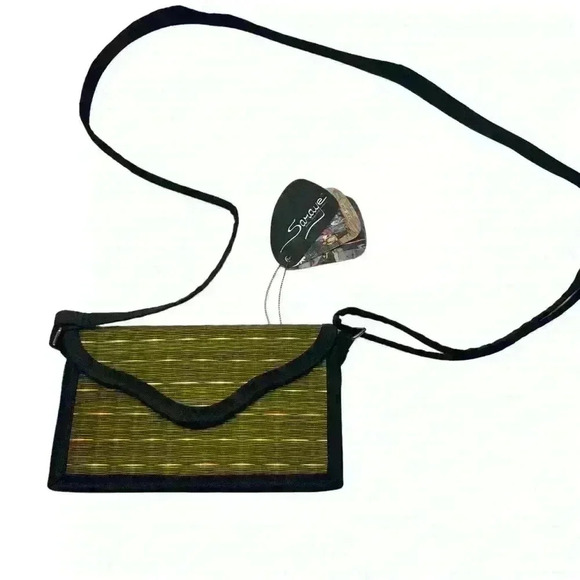 Fair Trade Tatami Woven Crossbody Shoulder
Purse Bag Saraye Baskets of Cambodia - Picture 1 of 10